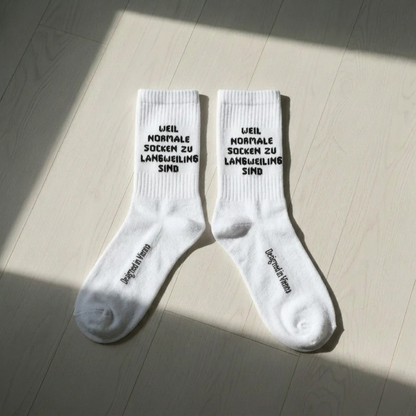 Weil normale Socken einfach zu langweilig sind